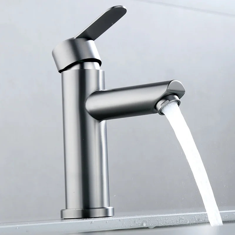 Kitchen Faucet Stainless Steel Hot and Cold Water Tap Washbasin Basin Faucets Bathroom Bathtub Accessories Set Sink Bath Mixer